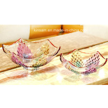 Modern Design Crystal Glass Fruit Bowl for Home Decoration